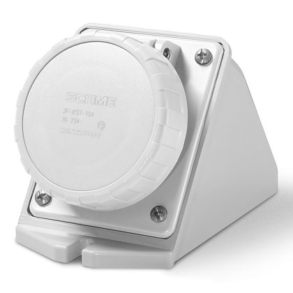 Zásuvka nástěnná IEC309 do 50V, šikmý box - 535.03213